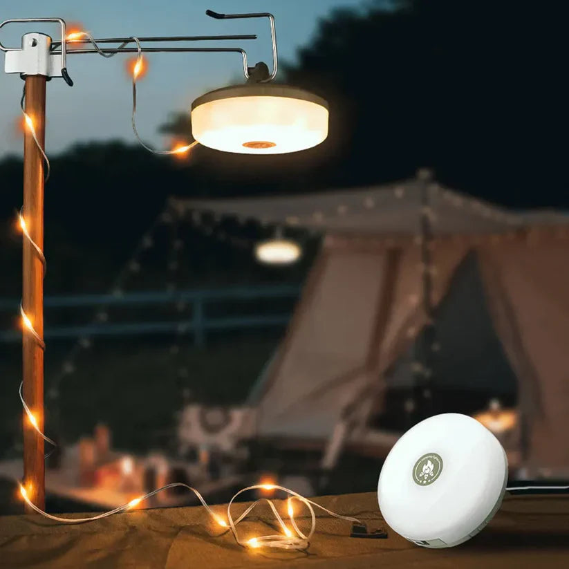 פנס קמפינג LED עוצמתי עם סוללה ארוכת טווח